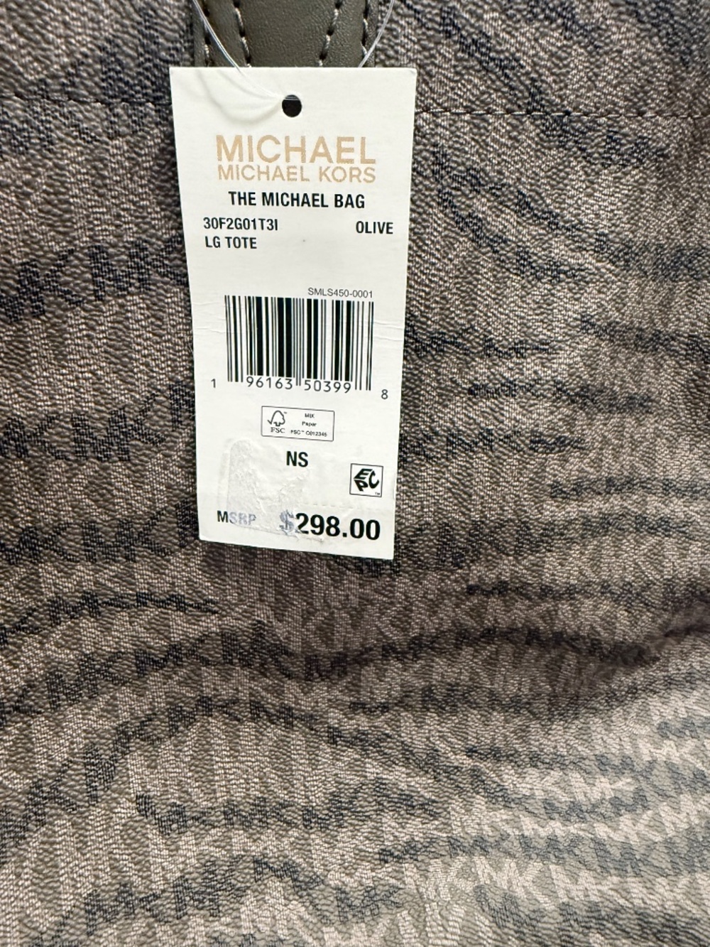 NWT 100% Authentic Michael Kors “The Michael Bag” XL tote - Picture 3 of 8